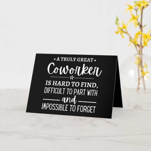 A Truly Great Coworker Kaart (Gele Bloem)