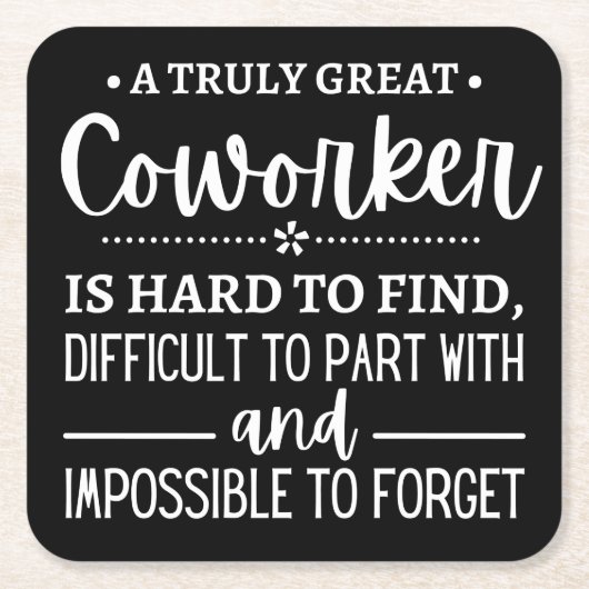 A Truly Great Coworker Kartonnen Onderzetters (Voorkant)