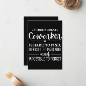 A Truly Great Coworker Notitiekaartje (Voorkant / Achterkant in situ)