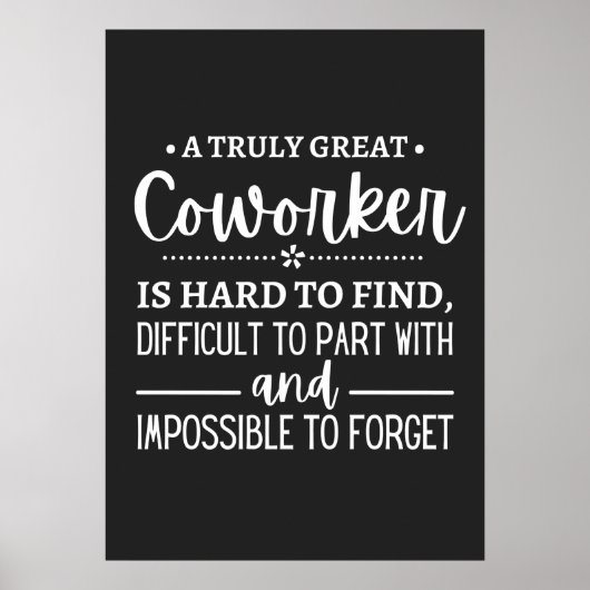 A Truly Great Coworker Poster (Voorkant)
