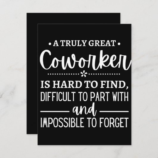 A Truly Great Coworker Save The Date (Voorkant / Achterkant)
