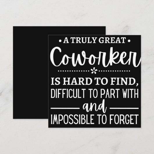 A Truly Great Coworker Save The Date (Voorkant / Achterkant)