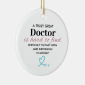 A Truly GreatA Truly Great Doctor – Personalized  Keramisch Ornament (Rechts)