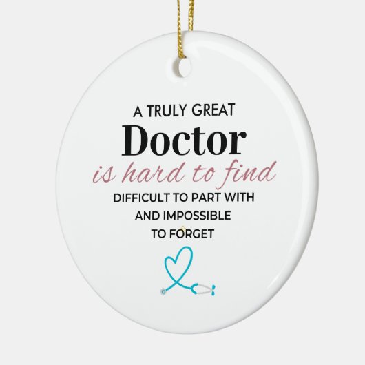 A Truly GreatA Truly Great Doctor – Personalized Keramisch Ornament (Links)