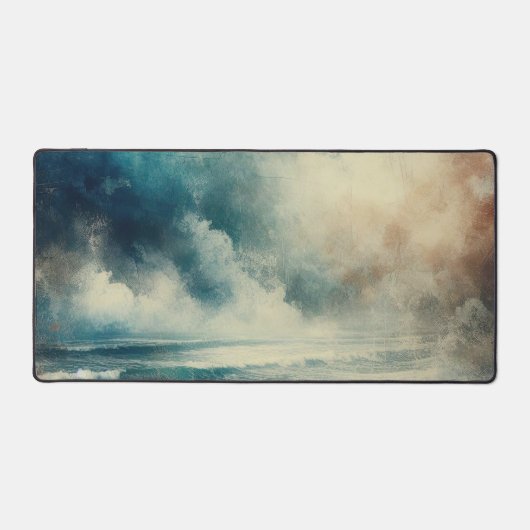 A Turbulent Ocean Scene Old Photograph Bureaumat (Voorkant)