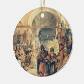 A Turkey Bazaar, 1854 (potlood & w/c op papier) Keramisch Ornament (Links)