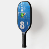A turtle in a marathon race pickleball paddle (Links)