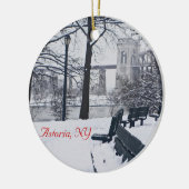 "A Uitzicht of The Hellgate Bridge" Astoria Orname Keramisch Ornament (Links)