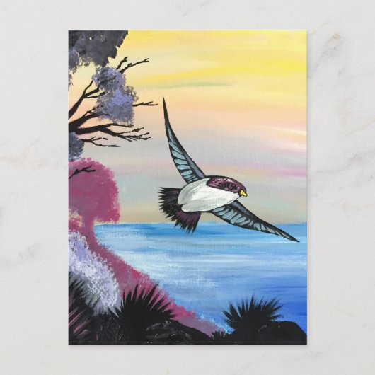 A Uitzicht vogels Briefkaart (Voorkant)