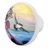 A Uitzicht vogels Keramische Knop (Rechts)