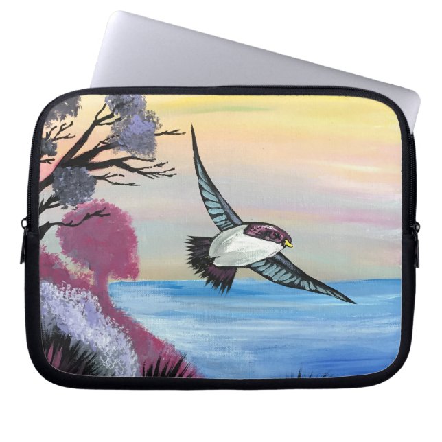 A Uitzicht vogels Laptop Sleeve (Voorkant)