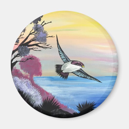 A Uitzicht vogels Magneet (Voorkant)