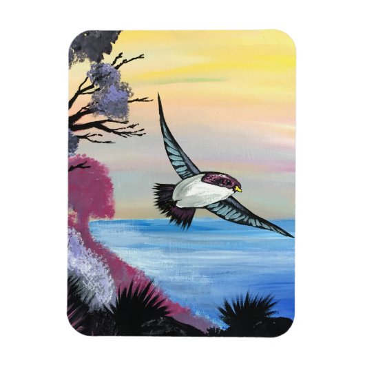 A Uitzicht vogels Magneet (Verticaal)