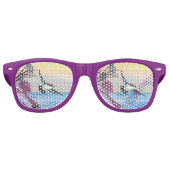 A Uitzicht vogels Retro Zonnebril (Voorkant)