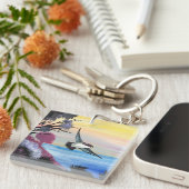 A Uitzicht vogels Sleutelhanger (Voorkant Rechts)