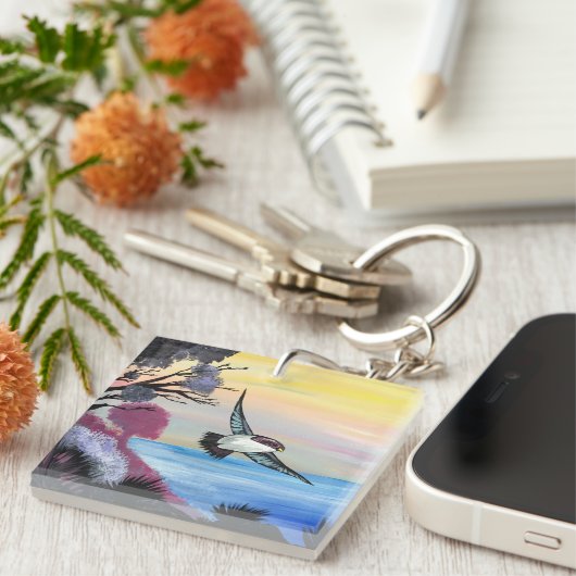 A Uitzicht vogels Sleutelhanger (Voorkant Rechts)