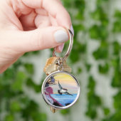 A Uitzicht vogels Sleutelhanger (Hand)