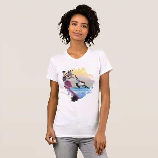 A Uitzicht vogels T-shirt (Voorkant volledig)