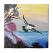 A Uitzicht vogels Tegeltje (Voorkant)