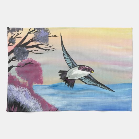 A Uitzicht vogels Theedoek (Horizontaal)
