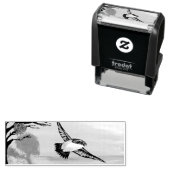 A Uitzicht vogels Zelfinktende Stempel (In situ)