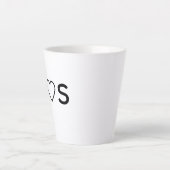A und S Latte Mok (Voorkant)