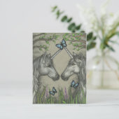 A Unicorn Greeting Postcard Briefkaart (Staand voorkant)