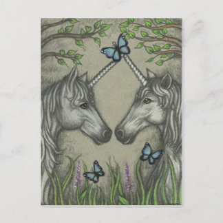 A Unicorn Greeting Postcard Briefkaart