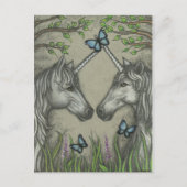 A Unicorn Greeting Postcard Briefkaart (Voorkant)