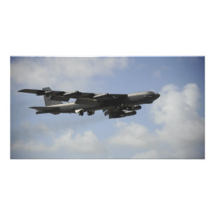A US Air Force B-52 Stratofort in vlucht Foto Afdruk