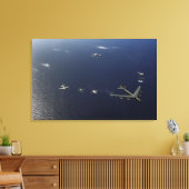 A US Air Force B-52 Stratofort vliegtuig 2 Canvas Afdruk (Insitu (Woonkamer))