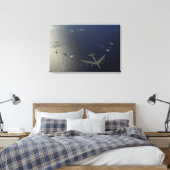 A US Air Force B-52 Stratofort vliegtuig 2 Canvas Afdruk (Insitu (Slaapkamer))