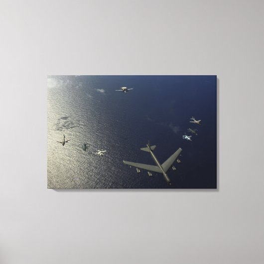 A US Air Force B-52 Stratofort vliegtuig 2 Canvas Afdruk (Voorkant)