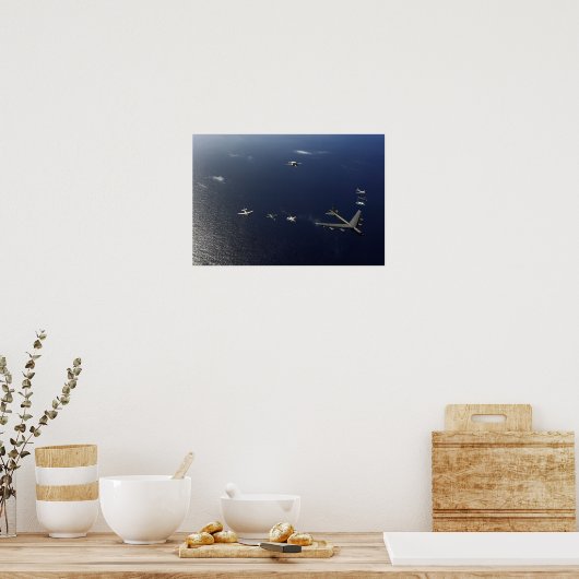 A US Air Force B-52 Stratofort vliegtuig 2 Poster (Keuken)