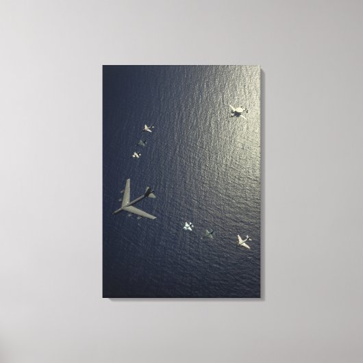 A US Air Force B-52 Stratofort vliegtuig Canvas Afdruk (Voorkant)