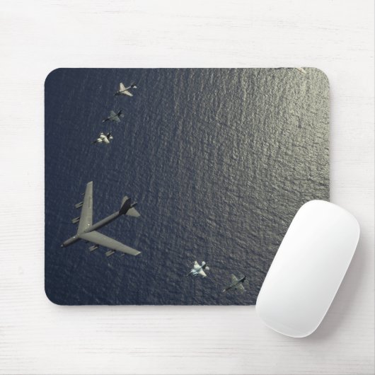 A US Air Force B-52 Stratofort vliegtuig Muismat (Met muis)