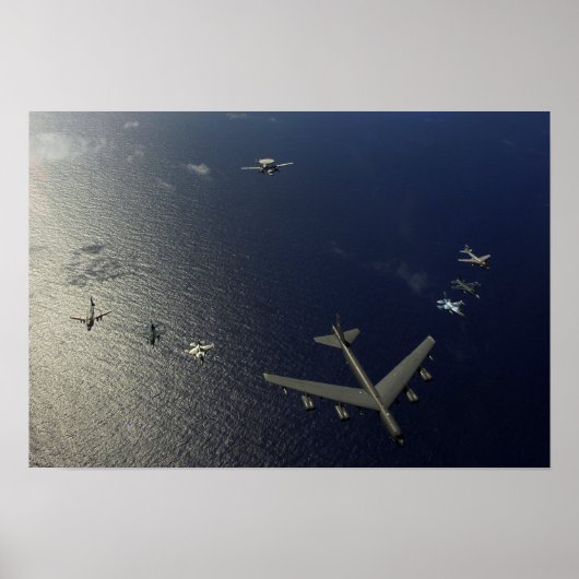 A US Air Force B-52 Stratofort vliegtuig Poster (Voorkant)