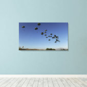 A US Air Force C-17 Globemaster III 2 Canvas Afdruk (Insitu (Houten vloer))