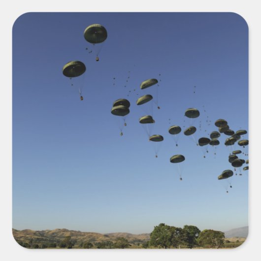 A US Air Force C-17 Globemaster III 2 Vierkante Sticker (Voorkant)