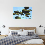 A US Air Force C-17 Globemaster III Canvas Afdruk (Insitu (Slaapkamer))