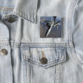 A US Air Force F-15 Eagle Vierkante Button 5,1 Cm (In situ)