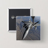 A US Air Force F-15 Eagle Vierkante Button 5,1 Cm (Voorkant /achterkant)