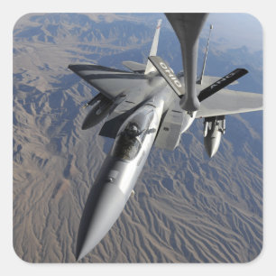 A US Air Force F-15 Eagle Vierkante Sticker