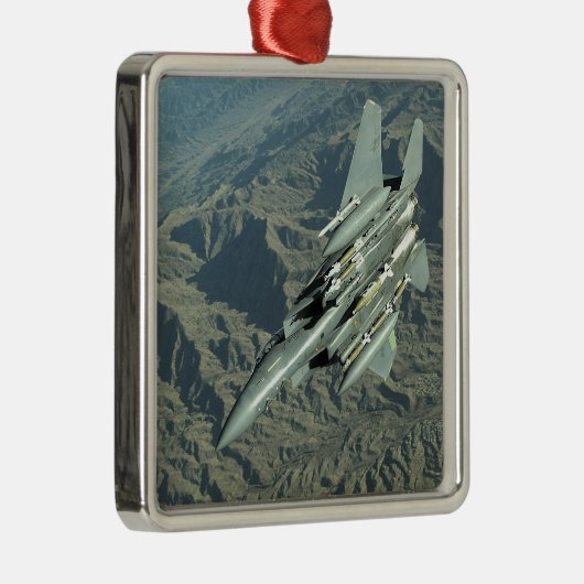 A US Air Force F-15E Strike Eagle Metalen Ornament (Rechts)