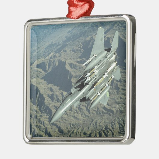 A US Air Force F-15E Strike Eagle Metalen Ornament (Links)