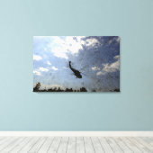 A US Navy HH-60 Seahawk Canvas Afdruk (Insitu (Houten vloer))