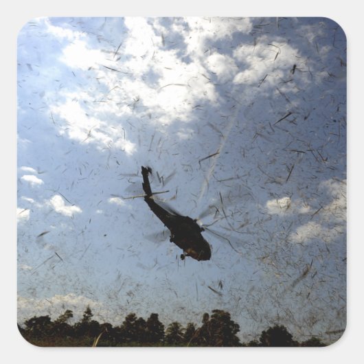 A US Navy HH-60 Seahawk Vierkante Sticker (Voorkant)