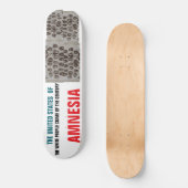 A. USAMNESIA8 1/4" Skateboard Deck (Voorkant)