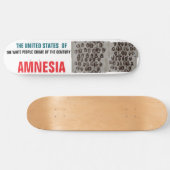 A. USAMNESIA8 1/4" Skateboard Dek (Horizontaal)