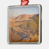 A Utah Juniper Juniperus osteosperma), boom 2 Metalen Ornament (Links)